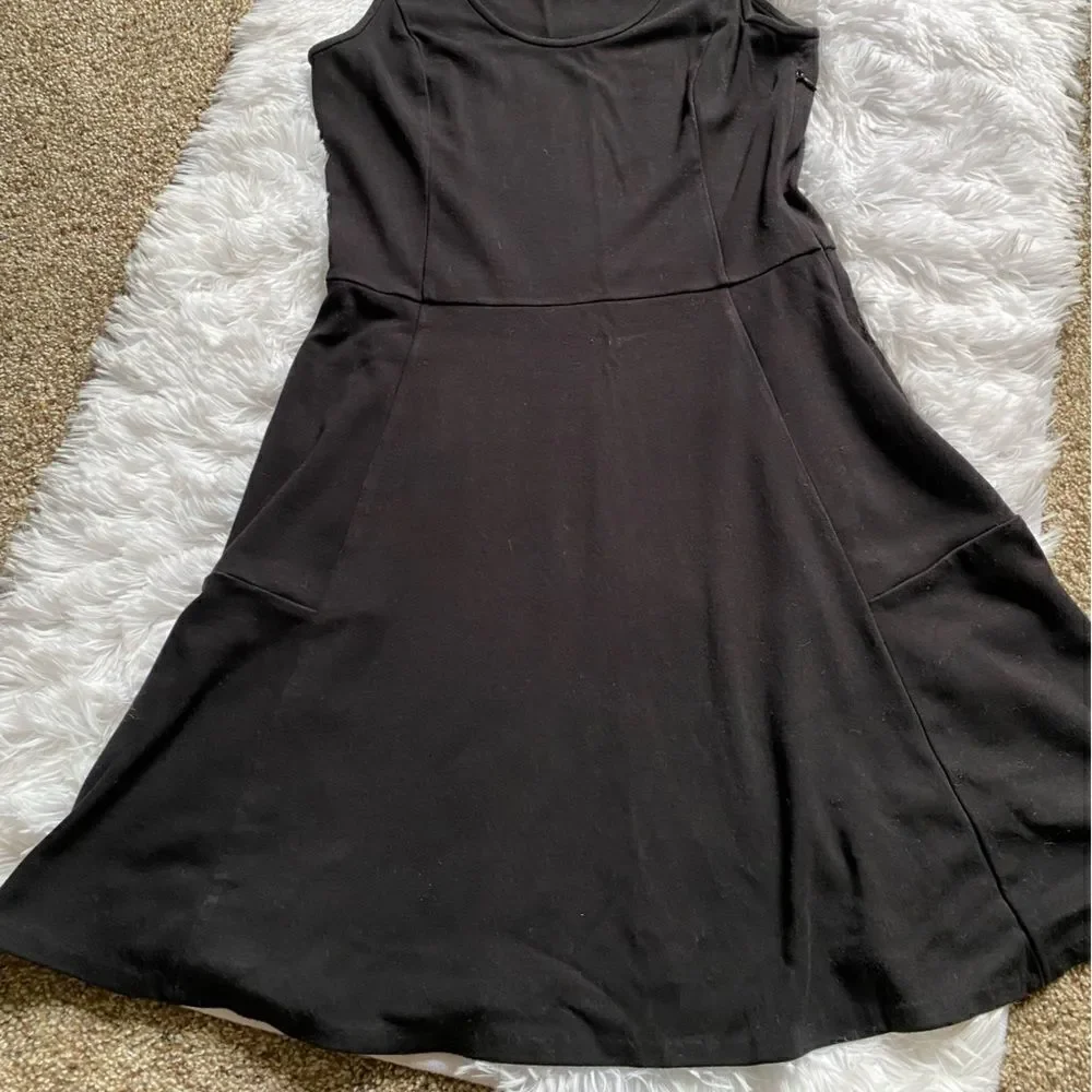 Joie Dress Sleeveless Black Flowy Stretchy Skater Rayon Spandex Women’s Sz Small